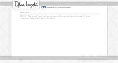 Desktop Screenshot of dylanleopold.com