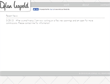 Tablet Screenshot of dylanleopold.com